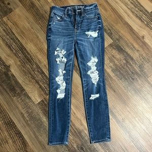 Distressed American Eagle Jeans